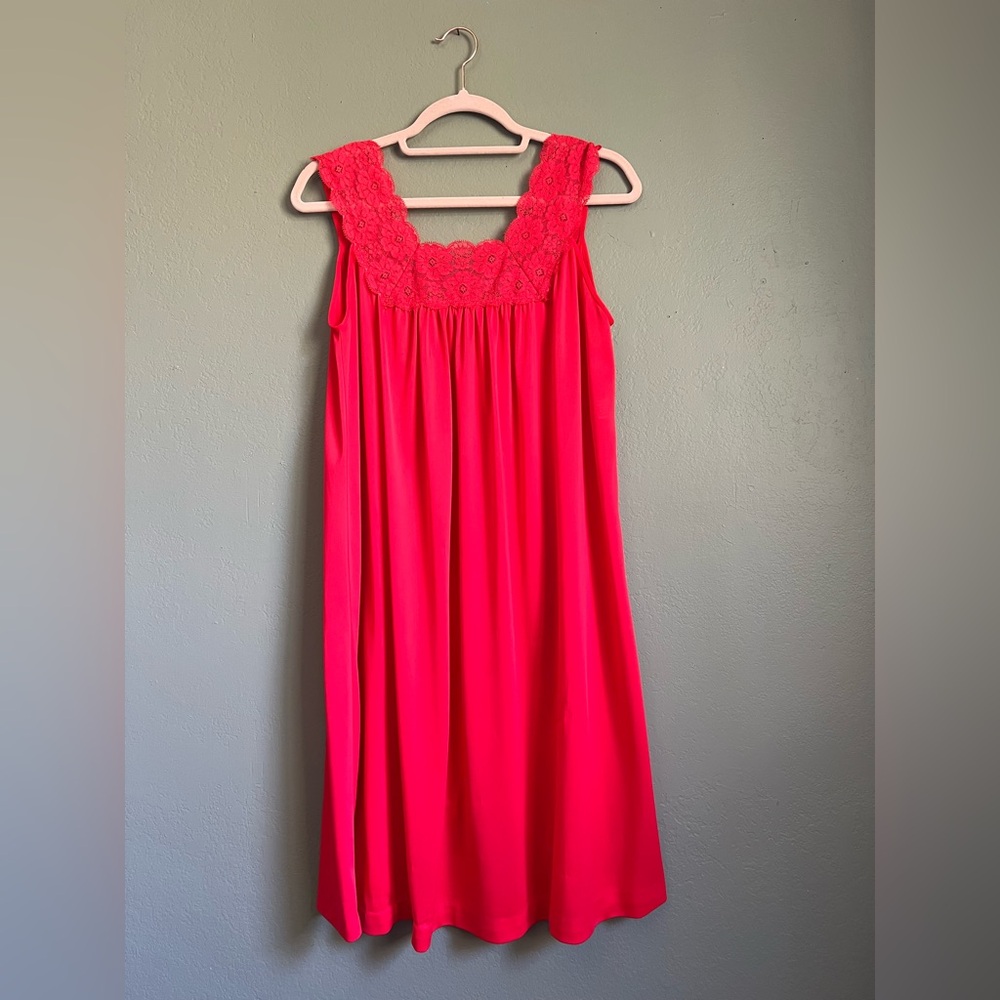 Red Babydoll Nightgown Dress
